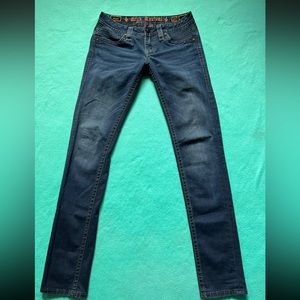 Rock Revival Women's Skinny Jeans - Dark Blue Wash